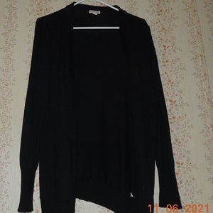 black over shoulder sweater